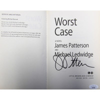 James Patterson Signed Worst Case 1st Ed Hardcover Book JSA Authenticated