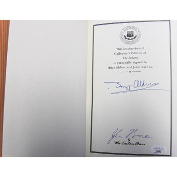 The Return Buzz Aldrin And John Barnes Signed Hardcover Book Easton Press JSA