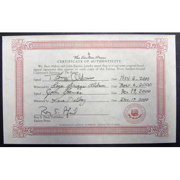 The Return Buzz Aldrin And John Barnes Signed Hardcover Book Easton Press JSA