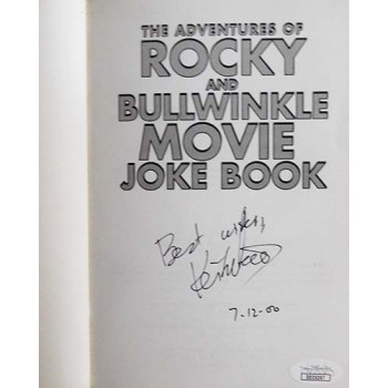 Keith Scott Adventures of Rocky And Bullwinkle Signed Book JSA Authenticated