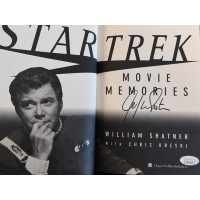William Shatner Signed Star Trek Movie Memories 1st Ed Hardcover Book JSA Authen