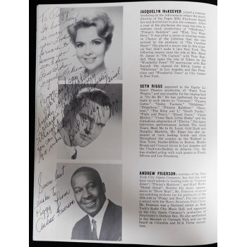Show Boat Cast Signed Program by 8 Keely Smith Andy Devine JSA Authenticated