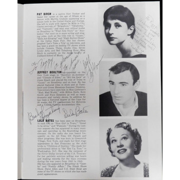 Show Boat Cast Signed Program by 8 Keely Smith Andy Devine JSA Authenticated
