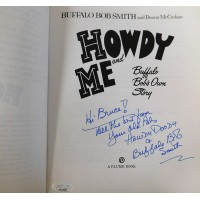 Buffalo Bob Smith Signed Howdy and Me Softcover Book JSA Authenticated