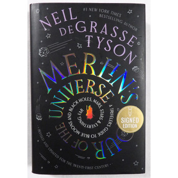 Neil DeGrasse Tyson Merlin's Tour Of The Universe Signed 1st Ed HC Book JSA Auth