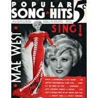 Mae West Signed Popular Song & Hits Magazine 10/20/34 JSA Authenticated Mae West Signed Popular Song & Hits Magazine 10/20/34 JSA Authenticated