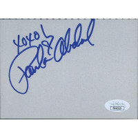 Paula Abdul Actress Dancer Singer Signed 4x5.5 Cut JSA Authenticated Paula Abdul Actress Dancer Singer Signed 4x5.5 Cut JSA Authenticated