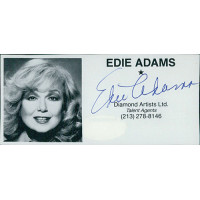 Edie Adams Actress Signed 2x4 Directory Cut JSA Authenticated Edie Adams Actress Signed 2x4 Directory Cut JSA Authenticated
