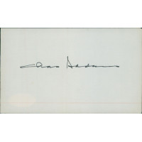 Charles Addams Cartoonist Signed Index Card JSA Authenticated Charles Addams Cartoonist Signed Index Card JSA Authenticated