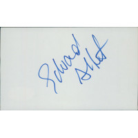 Edward Albert Actor Signed 3x5 Index Card JSA Authenticated Edward Albert Actor Signed 3x5 Index Card JSA Authenticated