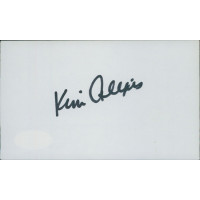 Kim Alexis Model Signed 3x5 Index Card JSA Authenticated Kim Alexis Model Signed 3x5 Index Card JSA Authenticated