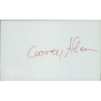 Corey Allen Actor Director Signed 3x5 Index Card JSA Authenticated Corey Allen Actor Director Signed 3x5 Index Card JSA Authenticated