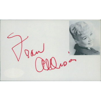 Fran Allison Actress Singer Signed 3x5 Index Card JSA Authenticated