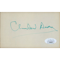Cleveland Amory Author Writer Signed 3x5 Index Card JSA Authenticated Cleveland Amory Author Writer Signed 3x5 Index Card JSA Authenticated