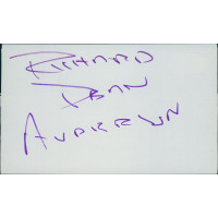 Richard Dean Anderson Actor Signed 3x5 Index Card JSA Authenticated Richard Dean Anderson Actor Signed 3x5 Index Card JSA Authenticated