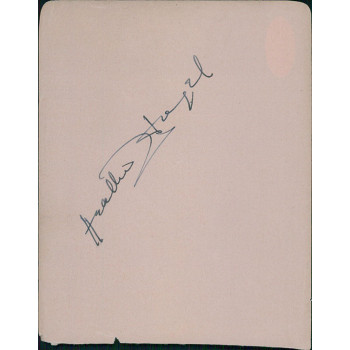 Heather Angel Actress Signed 4.25x5.5 Album Page JSA Authenticated