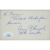 George Ariyoshi Hawaii Governor Signed 3x5 Index Card JSA Authenticated George Ariyoshi Hawaii Governor Signed 3x5 Index Card JSA Authenticated