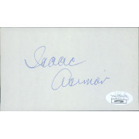 Isaac Asimov Author Writer Signed 3x5 Index Card JSA Authenticated Isaac Asimov Author Writer Signed 3x5 Index Card JSA Authenticated