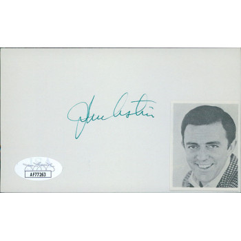 John Astin Actor Signed 3x5 Index Card JSA Authenticated John Astin Actor Signed 3x5 Index Card JSA Authenticated