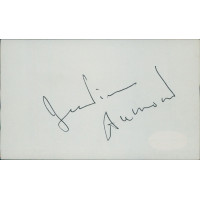 Jean-Pierre Aumont Actor Signed 3x5 Index Card JSA Authenticated Jean-Pierre Aumont Actor Signed 3x5 Index Card JSA Authenticated