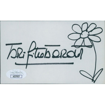 Brigitte Bardot Actress Signed 3x5 Index Card JSA Authenticated