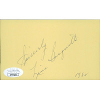 Lina Basquette Actress Signed 3x5 Index Card JSA Authenticated Lina Basquette Actress Signed 3x5 Index Card JSA Authenticated
