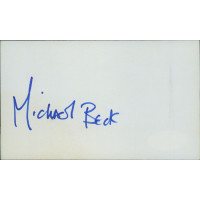 Michael Beck Actor Signed 3x5 Index Card JSA Authenticated