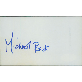 Michael Beck Actor Signed 3x5 Index Card JSA Authenticated