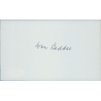 Don Beddoe Actor Signed 3x5 Index Card JSA Authenticated Don Beddoe Actor Signed 3x5 Index Card JSA Authenticated