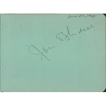 Joan Blondell Actress Signed 4.25x5.5 Album Page JSA Authenticated