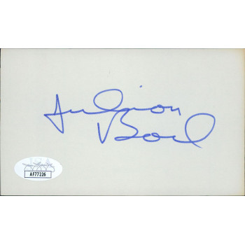 Julian Bond Civil Rights Activist Leader Signed 3x5 Index Card JSA Authenticated