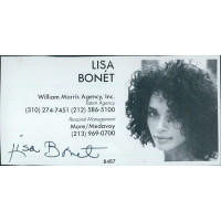Lisa Bonet Actress Signed 2x3.5 Directory Cut JSA Authenticated Lisa Bonet Actress Signed 2x3.5 Directory Cut JSA Authenticated