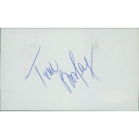 Tom Bosley Actor Signed 3x5 Index Card JSA Authenticated Tom Bosley Actor Signed 3x5 Index Card JSA Authenticated