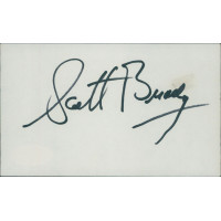 Scott Brady Actor Signed 3x5 Index Card JSA Authenticated Scott Brady Actor Signed 3x5 Index Card JSA Authenticated