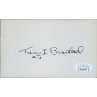 Terry Branstad Iowa Congressmen Governor Signed 3x5 Index Card JSA Authenticated Terry Branstad Iowa Congressmen Governor Signed 3x5 Index Card JSA Authenticated