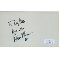 Albert Brewer Alabama Congressman Governor Signed 3x5 Index Card JSA Authentic