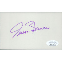 Teresa Brewer Singer Signed 3x5 Index Card JSA Authenticated Teresa Brewer Singer Signed 3x5 Index Card JSA Authenticated