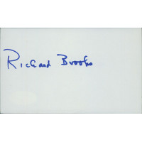 Richard Brooks Director Signed 3x5 Index Card JSA Authenticated Richard Brooks Director Signed 3x5 Index Card JSA Authenticated