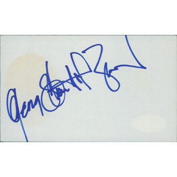 George Stanford Brown Actor Director Signed 3x5 Index Card JSA Authenticated