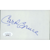 Carol Bruce Actress Signed 3x5 Index Card JSA Authenticated Carol Bruce Actress Signed 3x5 Index Card JSA Authenticated