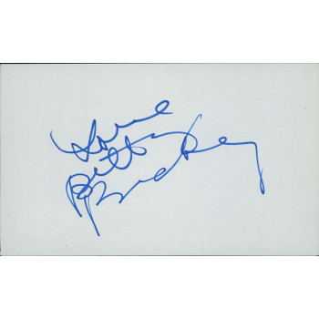 Betty Buckley Actress Signed 3x5 Index Card JSA Authenticated