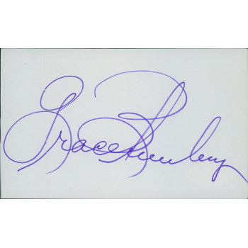 Grace Bumbry Opera Singer Signed 3x5 Index Card JSA Authenticated