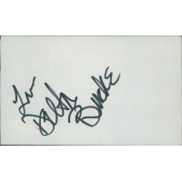 Delta Burke Actress Signed 3x5 Index Card JSA Authenticated Delta Burke Actress Signed 3x5 Index Card JSA Authenticated
