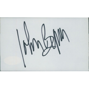 John Byner Actor Signed 3x5 Index Card JSA Authenticated