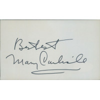 Mary Carlisle Actress Signed 3x5 Index Card JSA Authenticated Mary Carlisle Actress Signed 3x5 Index Card JSA Authenticated