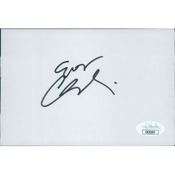Ever Carradine Actress Signed 4x6 Index Card JSA Authenticated