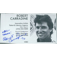 Robert Carradine Actor Signed 2x3.25 Directory Cut JSA Authenticated Robert Carradine Actor Signed 2x3.25 Directory Cut JSA Authenticated