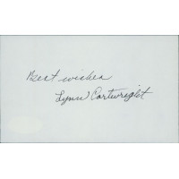 Lynn Cartwright Actress Singer Signed 3x5 Index Card JSA Authenticated Lynn Cartwright Actress Singer Signed 3x5 Index Card JSA Authenticated