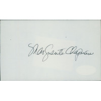 Marguerite Chapman Actress Signed 3x5 Index Card JSA Authenticated Marguerite Chapman Actress Signed 3x5 Index Card JSA Authenticated