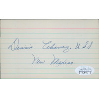 Dennis Chavez New Mexico Congressmen Senator Signed 3x5 Index Card JSA Authentic Dennis Chavez New Mexico Congressmen Senator Signed 3x5 Index Card JSA Authentic